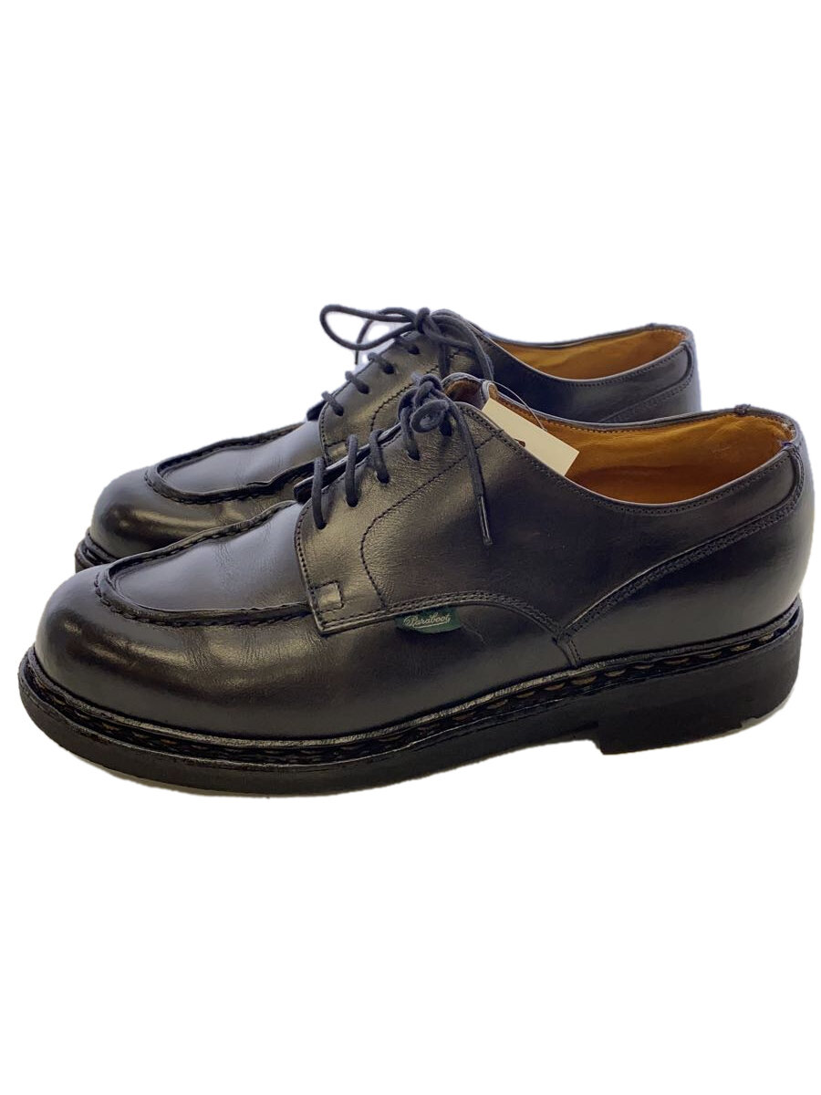 【中古】Paraboot◆CHAMBORD/デッキシューズ/UK7/BLK/レザー/41485/ソール減り有り/? NULL ?//【シューズ】|2nd STREET 店