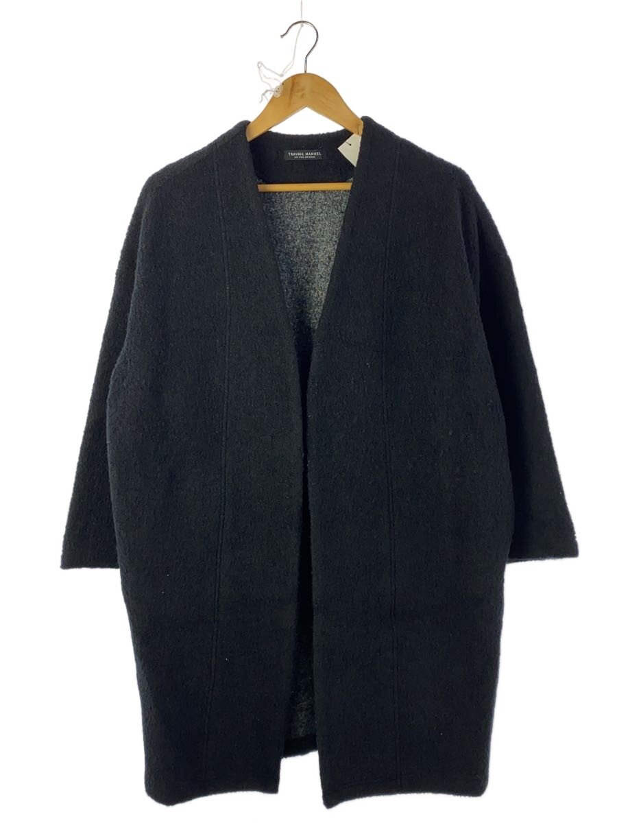 【中古】TRAVAIL MANUEL◆上衣/--/羊毛/BLK/無地/472007【レディース御召しもの】