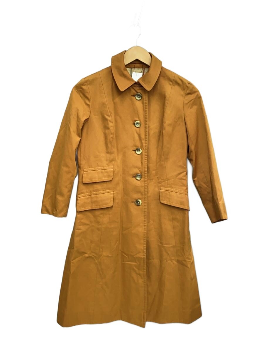 【中古】BURBERRYS◆ステンカラー厚地の外套/--/綿織物/CML/無地【レディース御召しもの】