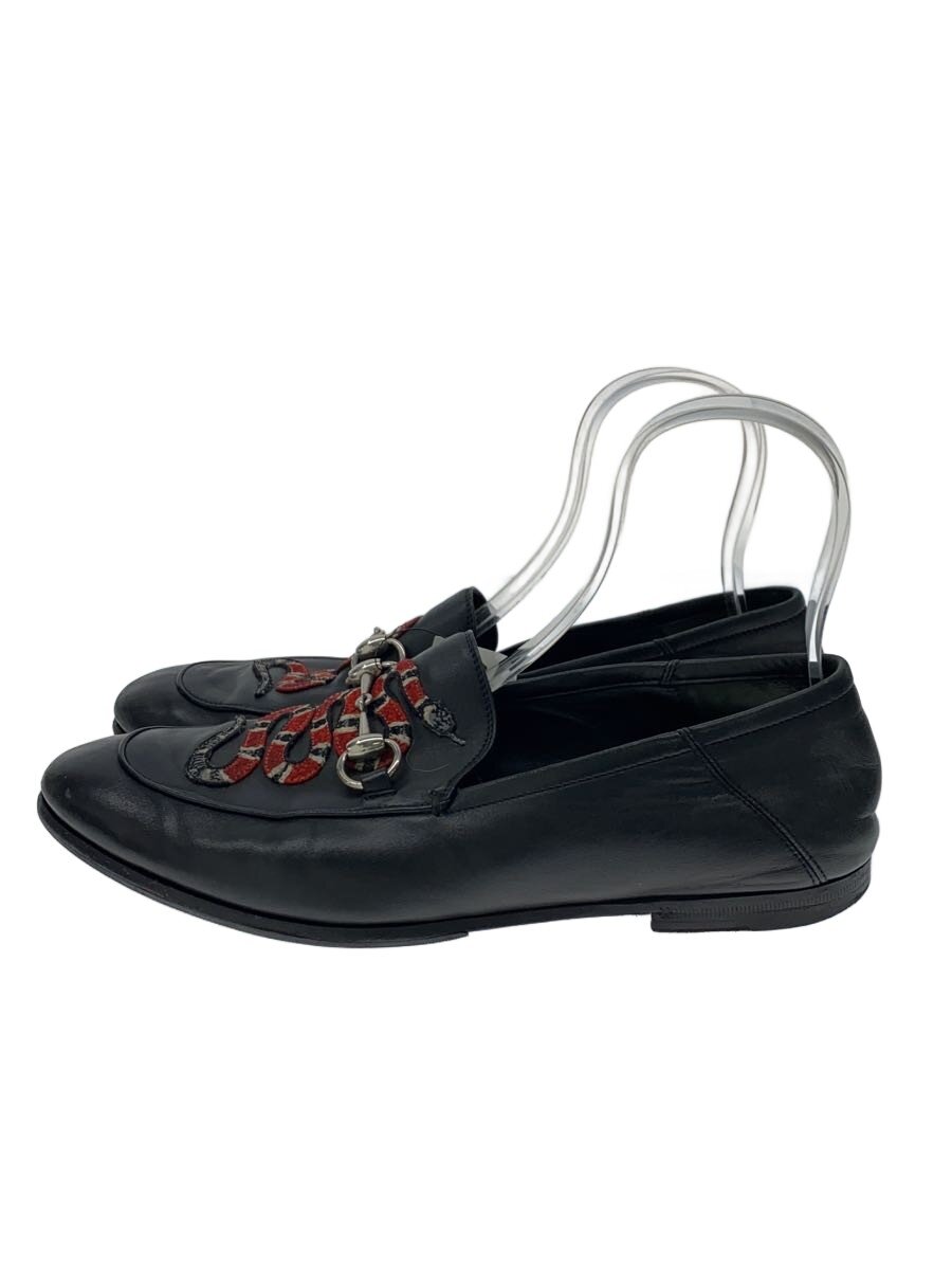 【中古】GUCCI◆17AW/キングホースビットスネークローファー/UK8/ブラック/429062//【シューズ】｜2ｎｄ STREET 店