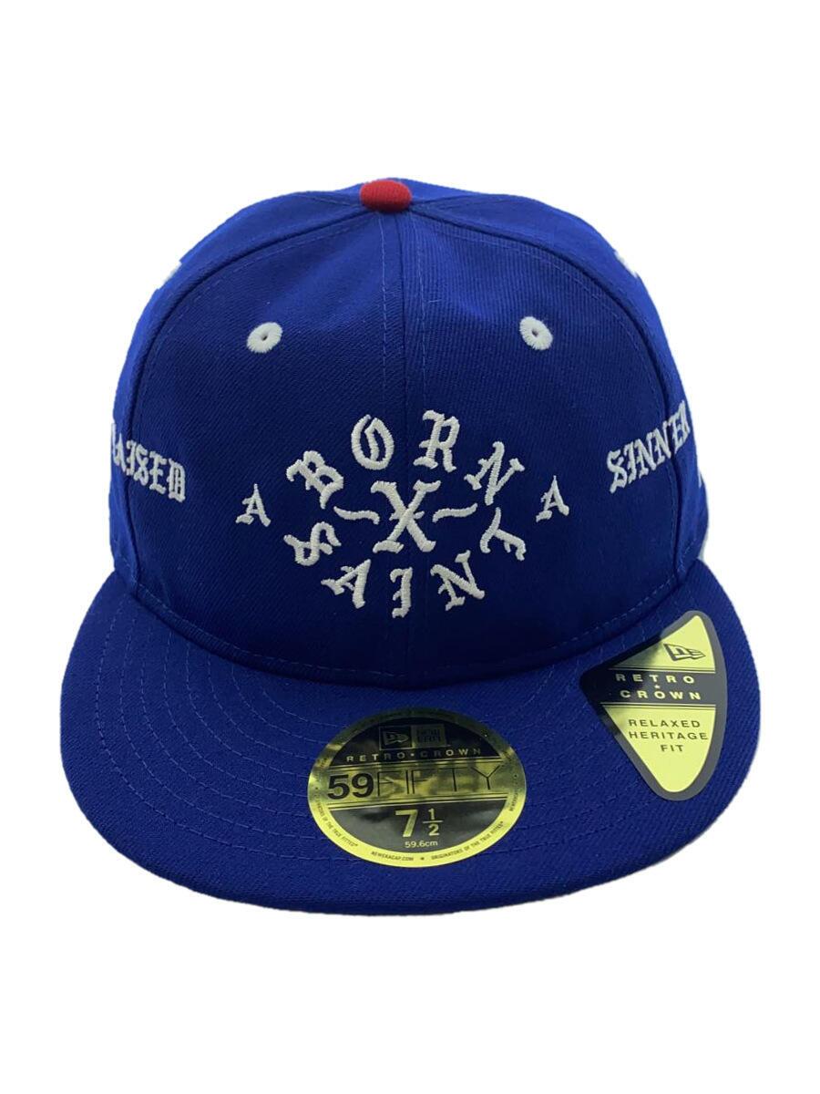 【中古】NEW ERA◆旗がしら/7 1/2/ポリエステル/BLU/メンズ/SM-YS8-0000-C14【服飾雑貨他】