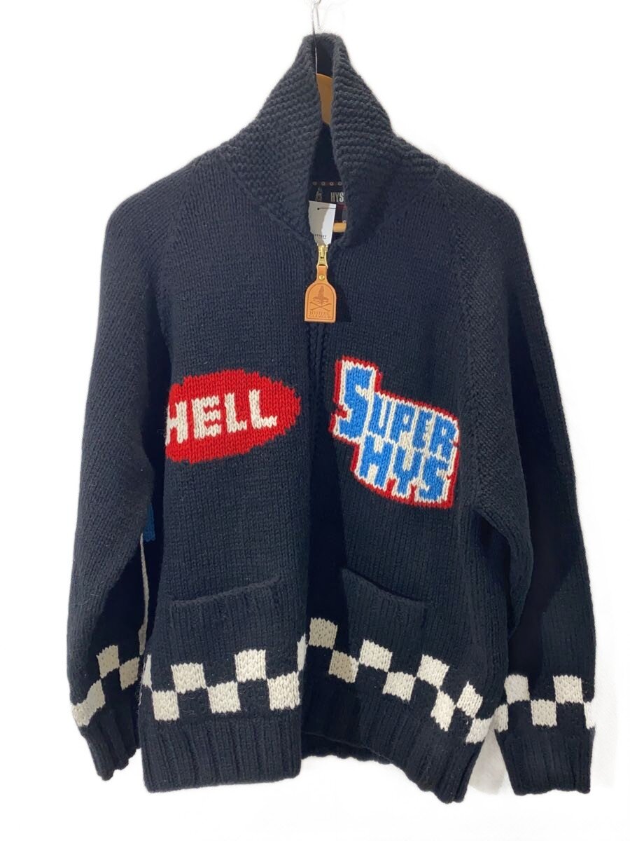 【中古】HYSTERIC GLAMOUR◆ジレー(朦々たる)/L/羊毛/BLK/02233ND06【メンズウェア】