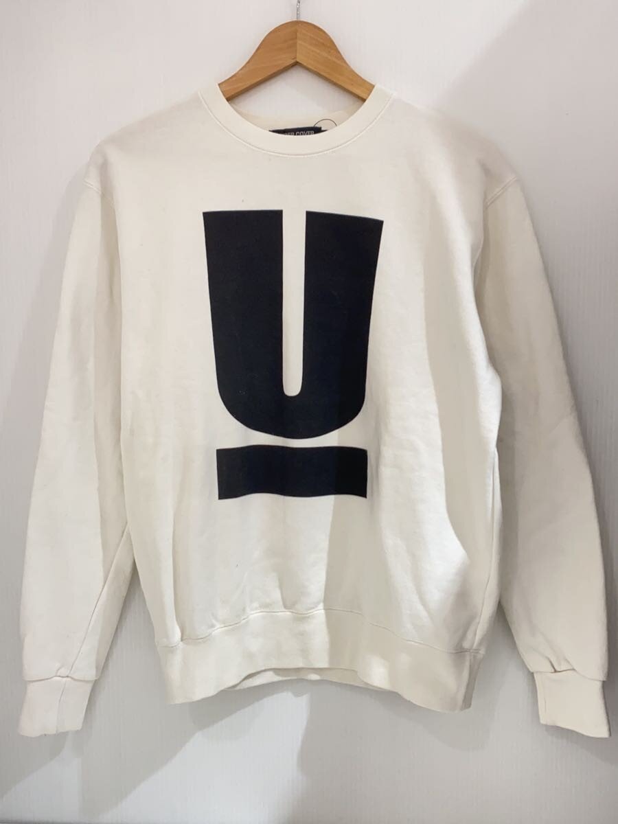 【中古】UNDERCOVER◆Uロゴ/クルーネックスウェット/ロゴ/スウェット/M/コットン/WHT/M9808【メンズウェア】|2nd STREET 店