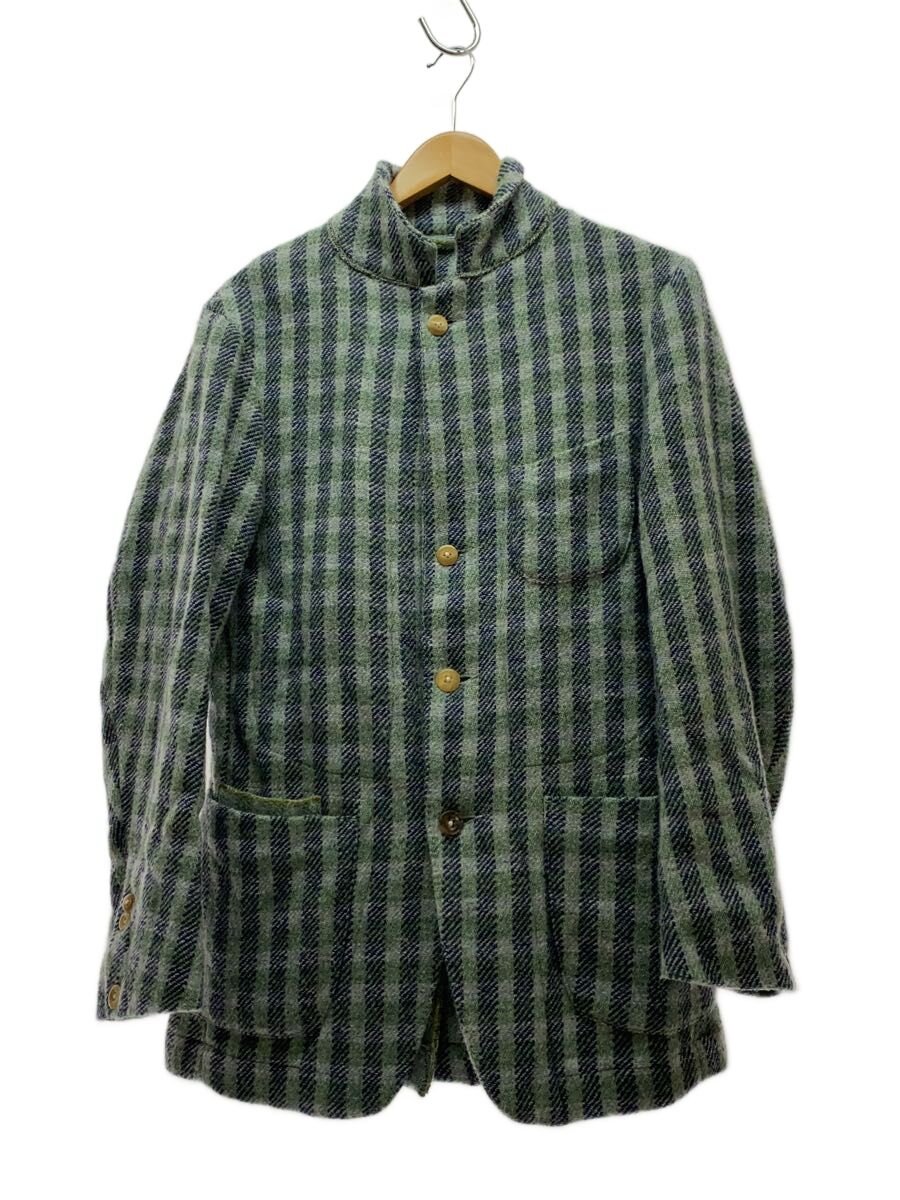 【中古】45rpm◆シェットランドツイード3B上衣/2/羊毛/緑であること/総柄/1038【メンズウェア】