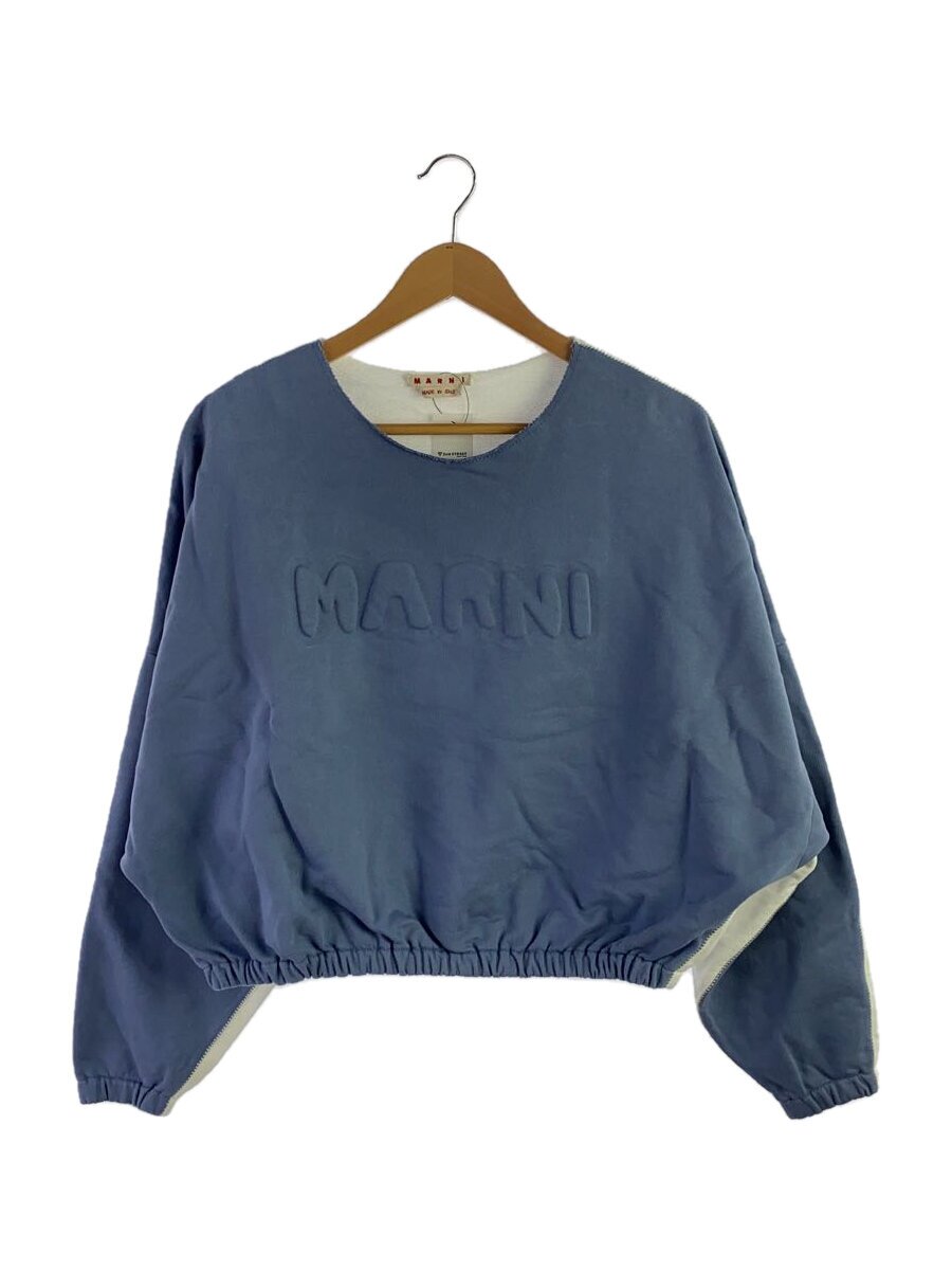 【中古】MARNI◆汗水/38/綿織物/BLU/FLJE0213QX UTC275【レディース御召しもの】