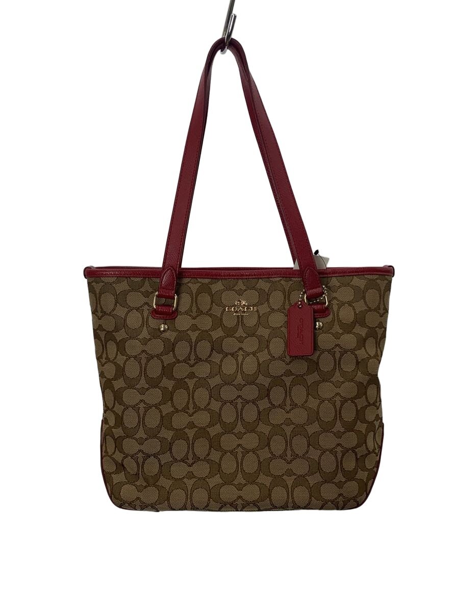 【中古】COACH◆トートバッグ_シグネチャー_総柄/キャンバス/RED//【バッグ】｜2ｎｄ STREET 店