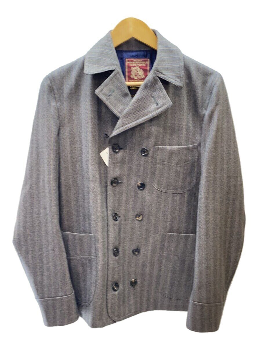 【中古】ADJUSTABLE COSTUME◆テーラードジャケット/36/ウール/GRY/ストライプ【メンズウェア】|2nd STREET 店
