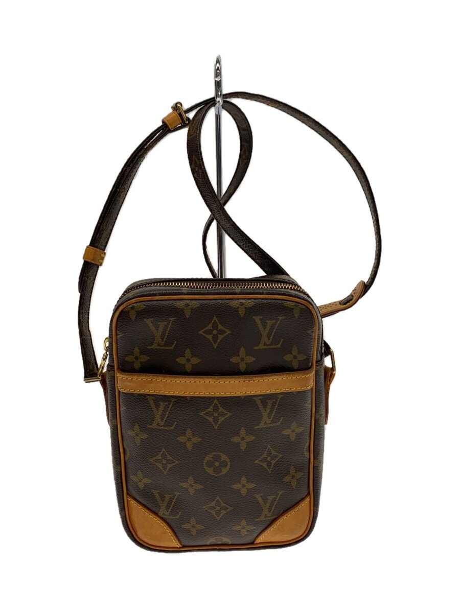 【中古】LOUIS VUITTON◆ショルダーバッグ/ダヌーブ_モノグラム・帆布/PVC/赤銅色/M45266/ルイヴィトン【御徒面子】