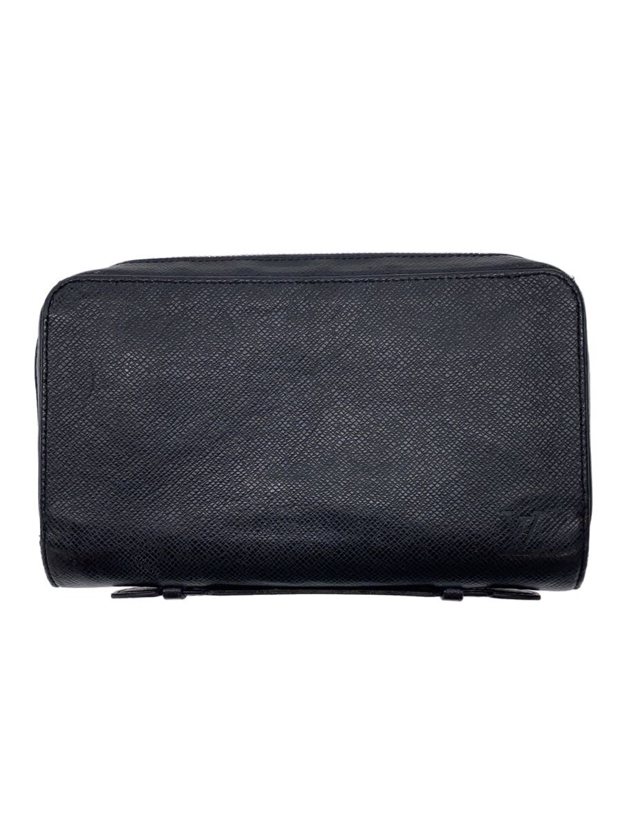【中古】LOUIS VUITTON◆ジッピーXL_タイガ/牛革/BLK/無地/メンズ【服飾雑貨他】