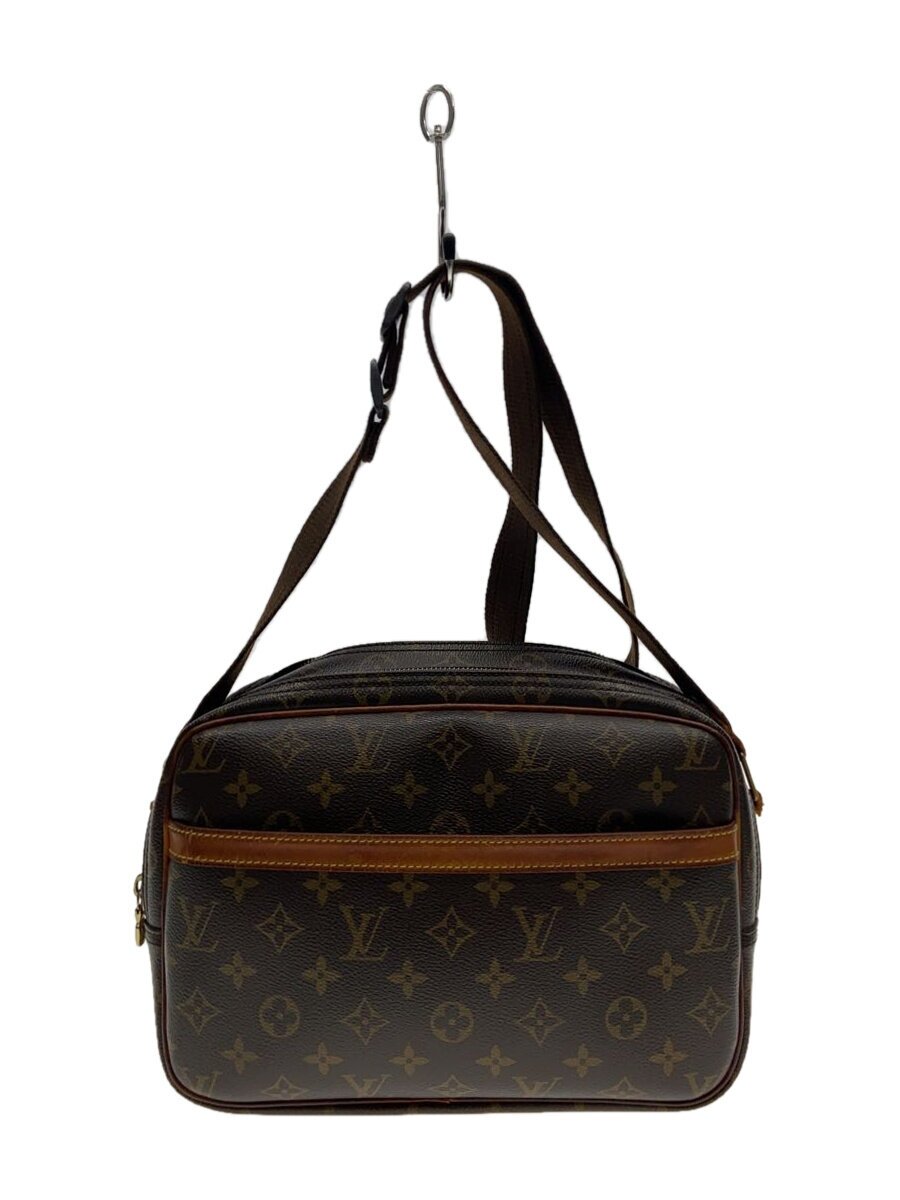 【中古】LOUIS VUITTON◆特派員PM_モノグラム・帆布_BRW/PVC/BRW【御徒面子】