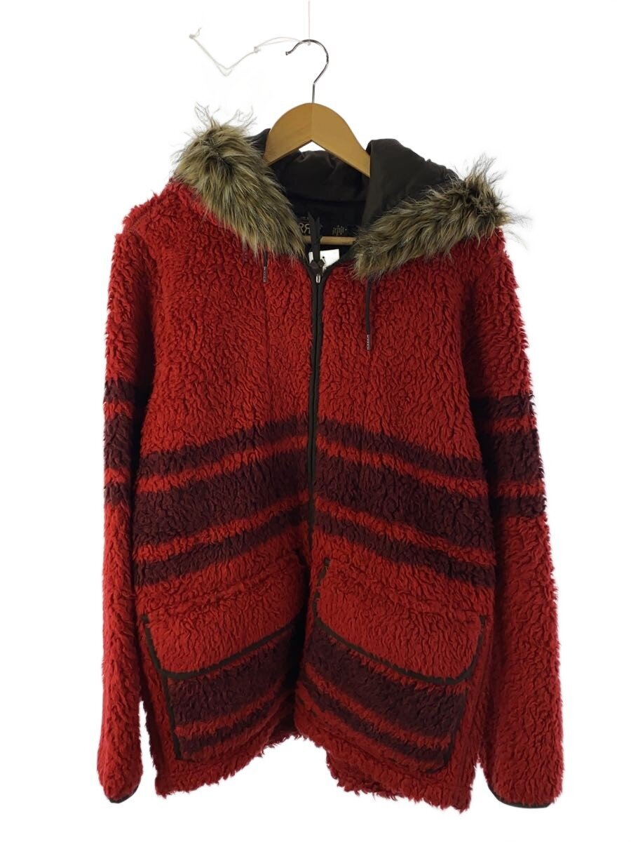 【中古】RRL◆ストライプドパイルフリースジャケット/M/アクリル/RED/ボーダー/782911266001【メンズウェア】|2nd STREET 店