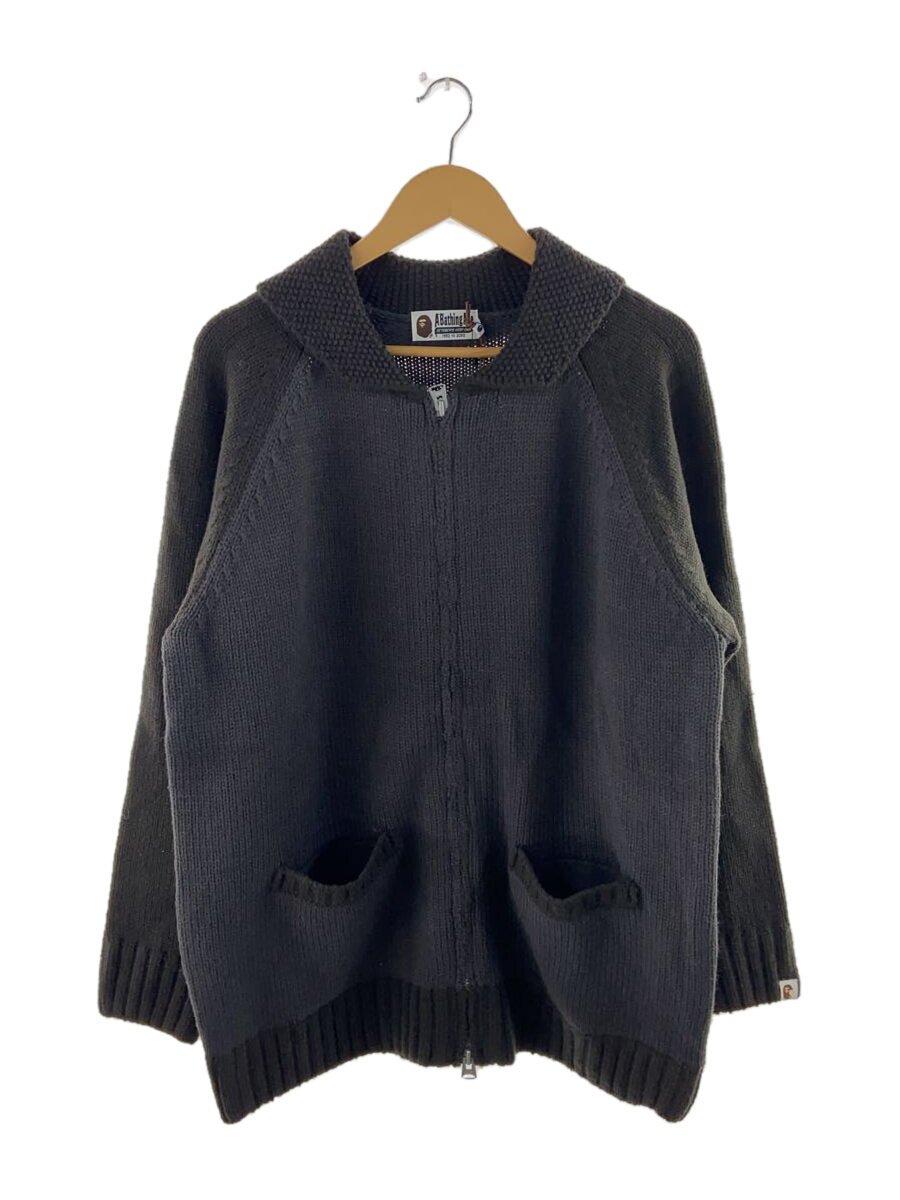 【中古】A BATHING APE◆トップス/XL/アクリル樹脂/GRY【メンズウェア】