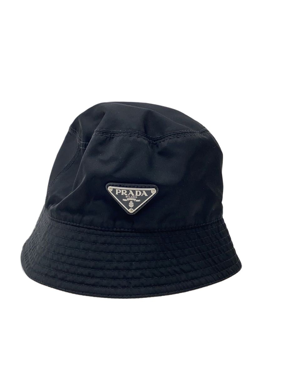 【中古】PRADA◆井戸釣瓶かぶり笠/L/ナイロン/黒いこと/メンズ/P101 2002 20985//【服飾雑貨他】