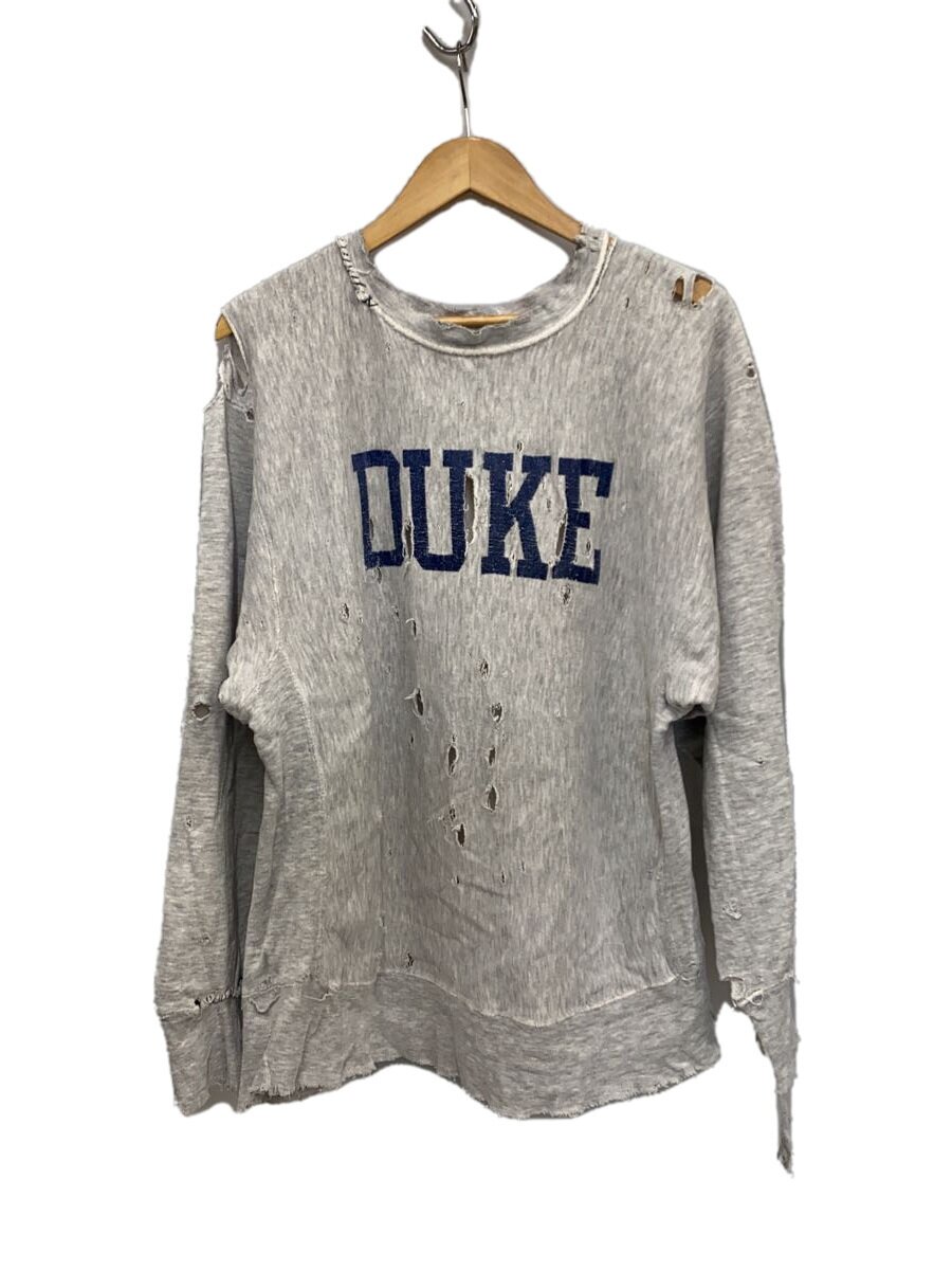 【中古】Champion◆80s/DUKE/トリコ前期/流汗/L/綿織物/GRY//【メンズウェア】