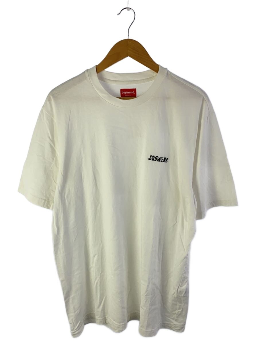 【中古】Supreme◆プルオーバー/L/綿織物/WHT//【メンズウェア】