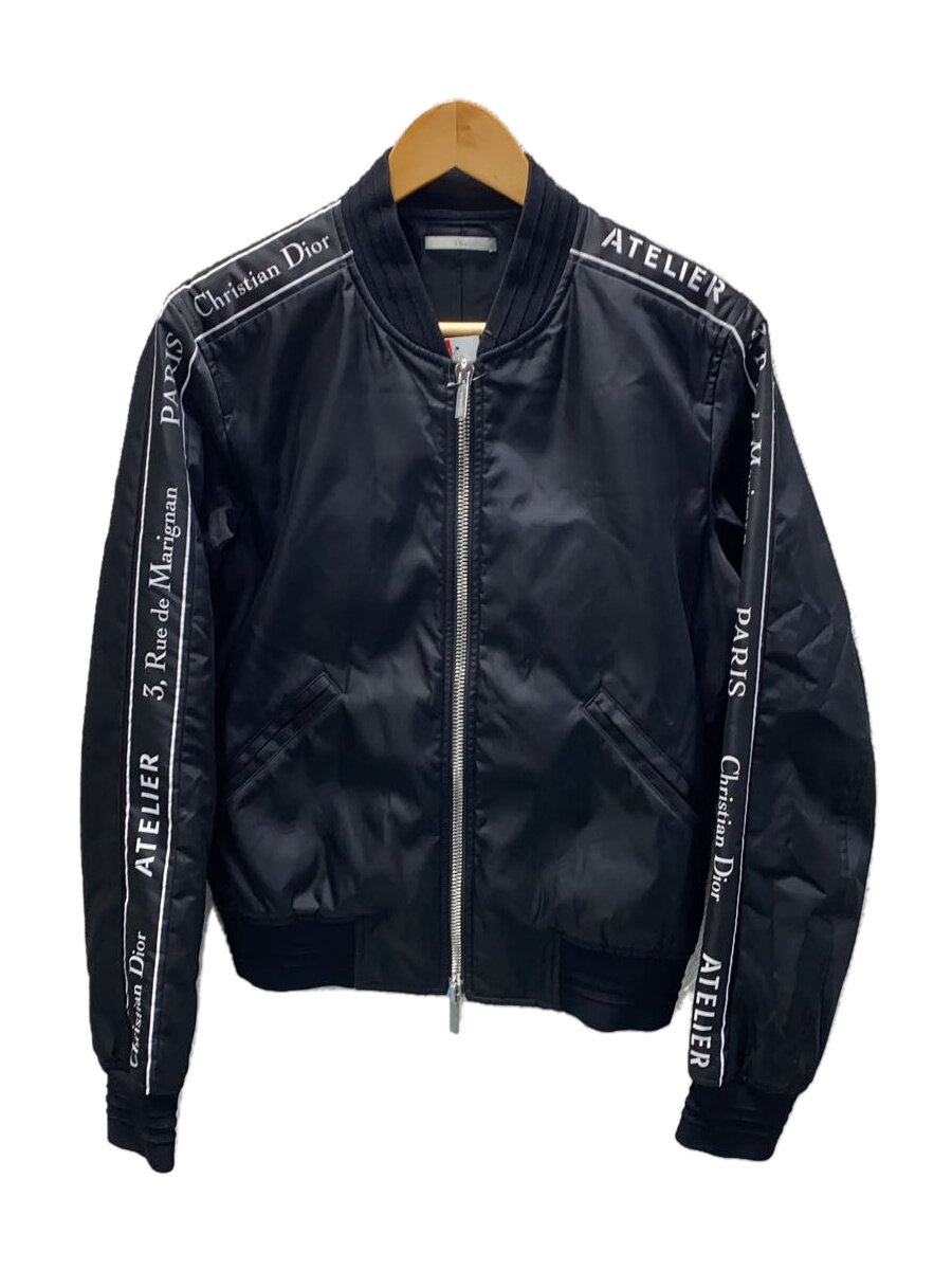 【中古】Dior HOMME◆18AW/アトリエロゴテープMA-1ボンバージャケット/46/ナイロン/BLK/863C439A3962【メンズウェア】｜2ｎｄ STREET 店