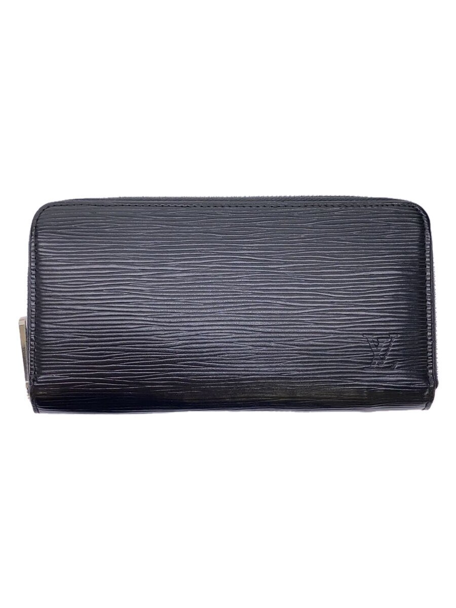 【中古】LOUIS VUITTON◆ジッピー・ウォレット_エピ_BLK/レザー/BLK/メンズ【服飾雑貨他】