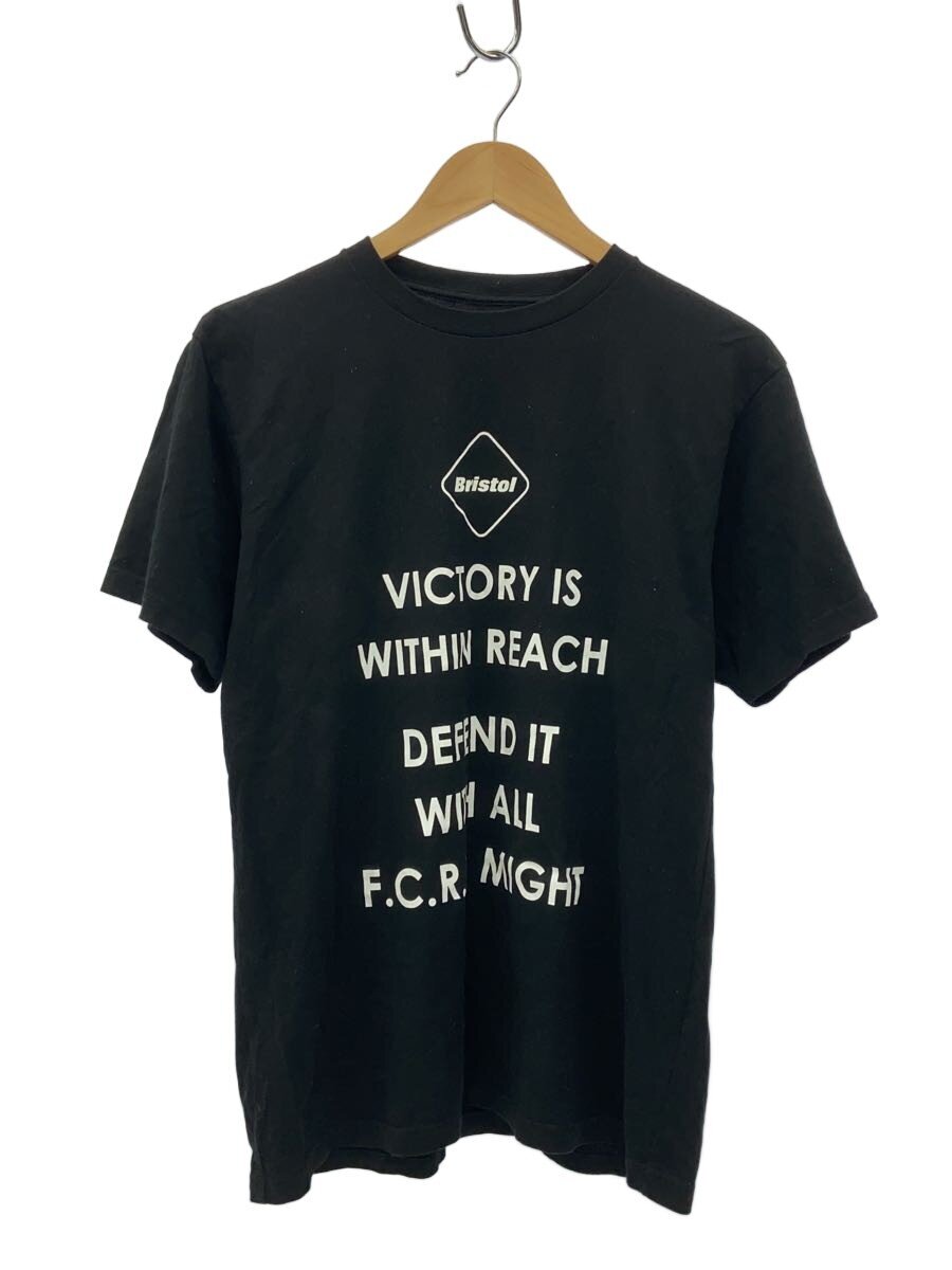 【中古】F.C.R.B.(F.C.Real Bristol)◆プルオーバー/M/綿織物/BLK/刷り上げる【メンズウェア】