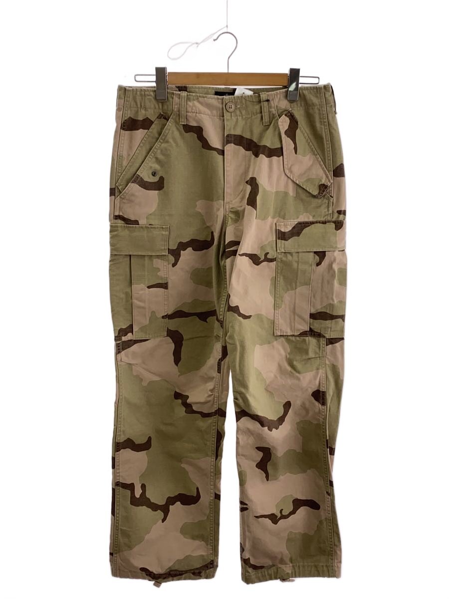 【中古】STUSSY◆色落ち有/MILITARY CARGO PANT RIPSTOP/30/コットン/KHK/カモフラ/116668//【メンズウェア】|2nd STREET 店