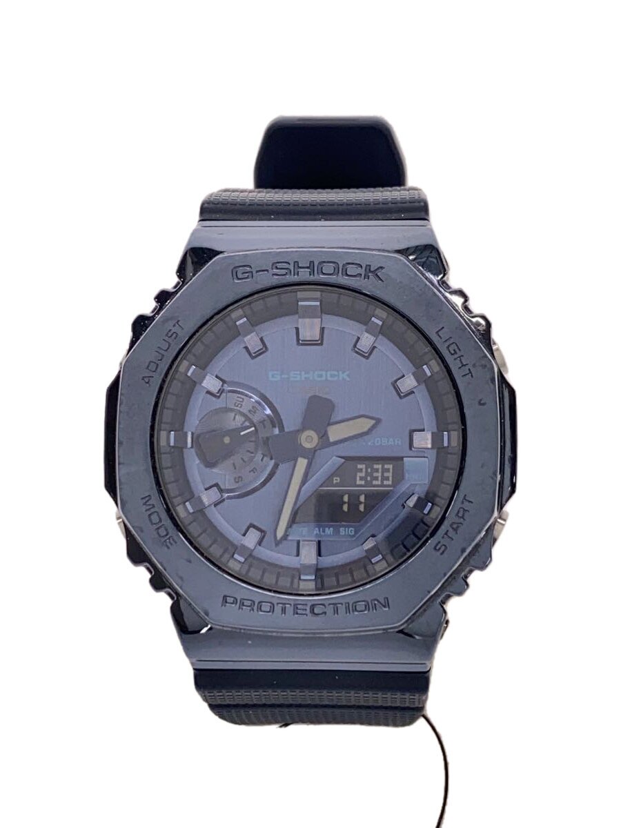 【中古】CASIO◆石英ウオッチ_G-SHOCK/デジアナ/NVY【服飾雑貨他】