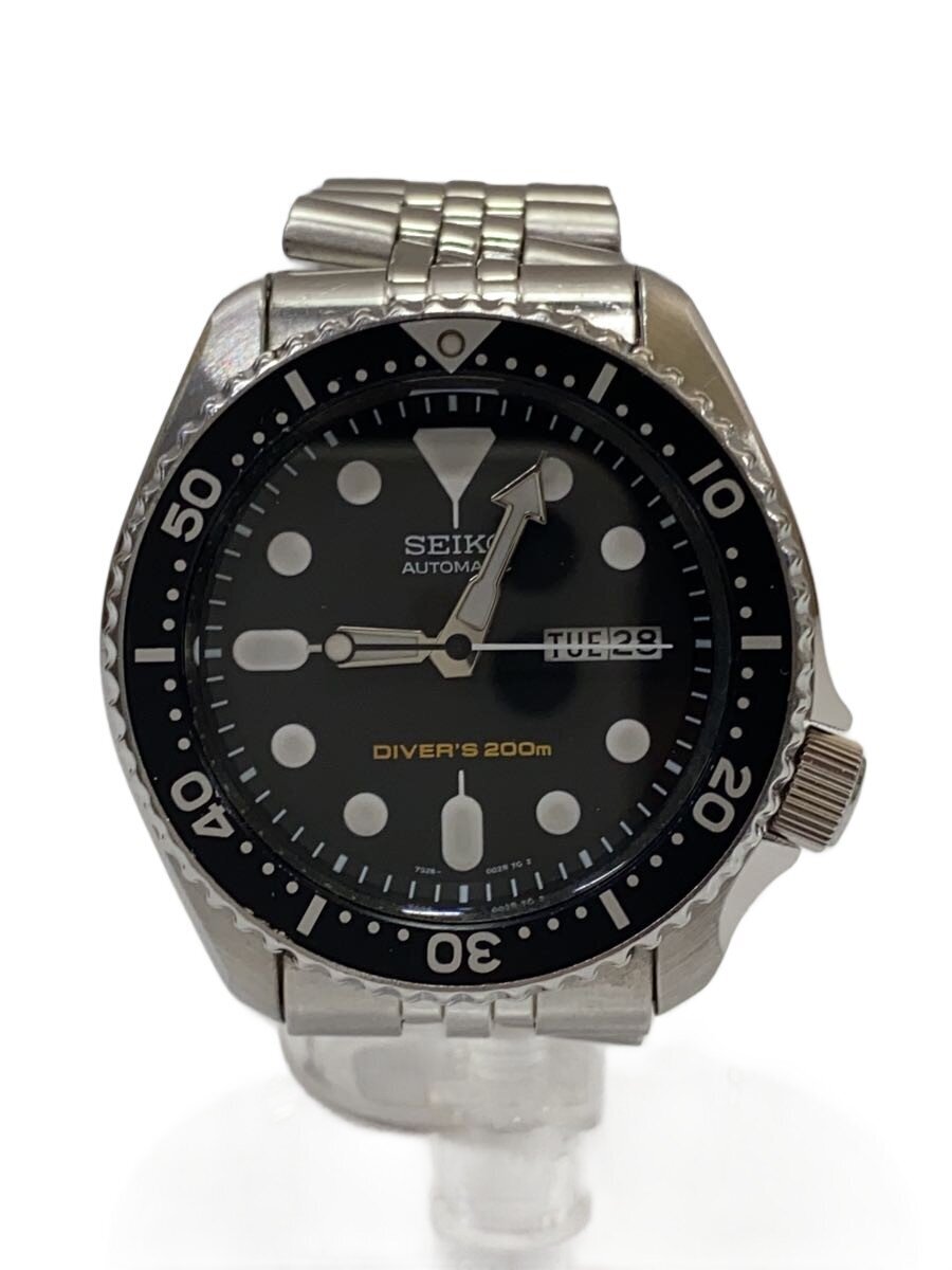 【中古】SEIKO◆ダイバーズ/黒いこと男の子/自動小銃巻ウオッチ/アナログ/BLK/SLV/7S26-0020/? NULL ?【服飾雑貨他】