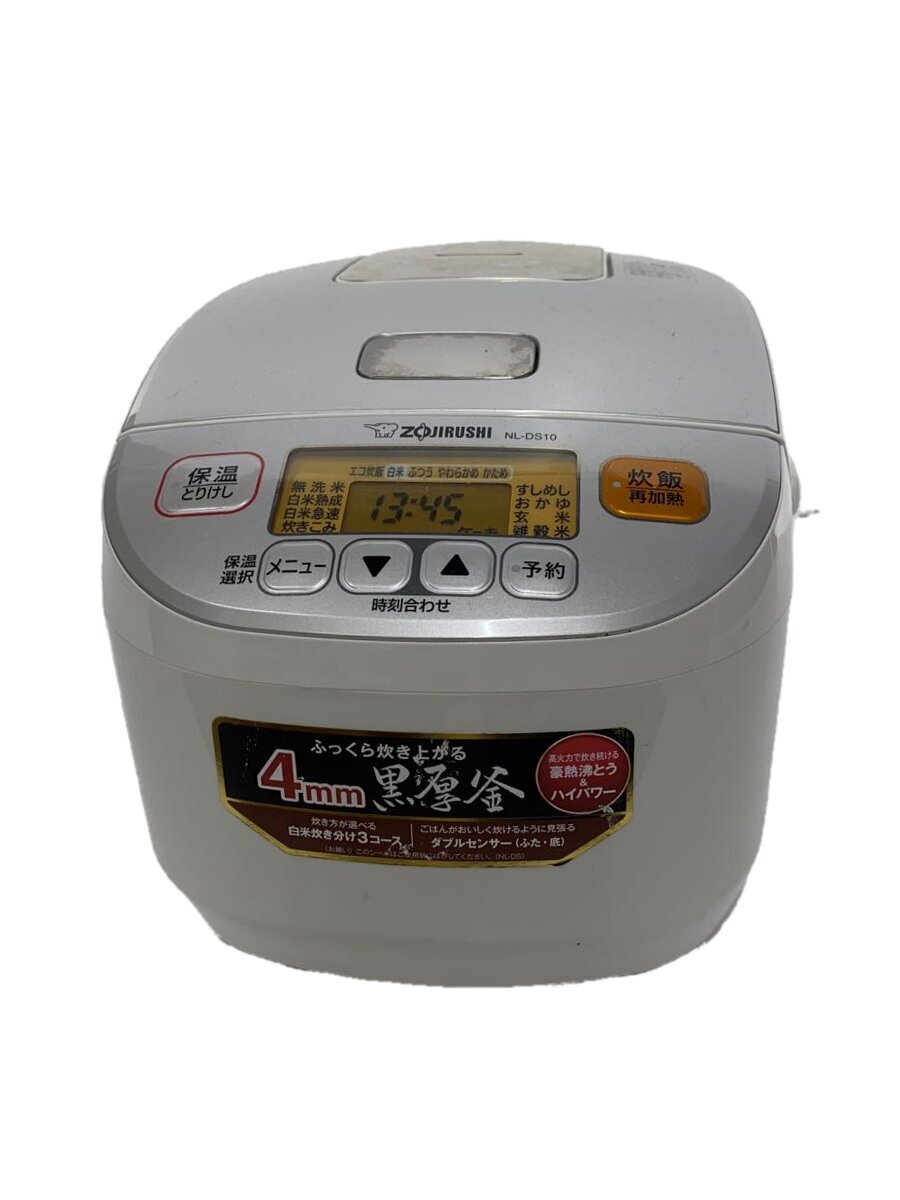 【中古】ZOJIRUSHI◆炊飯器 極め炊き NL-DS10/ホワイト/白/黒厚釜/予約//5合炊き【家電・ビジュアル・オーディオ】
