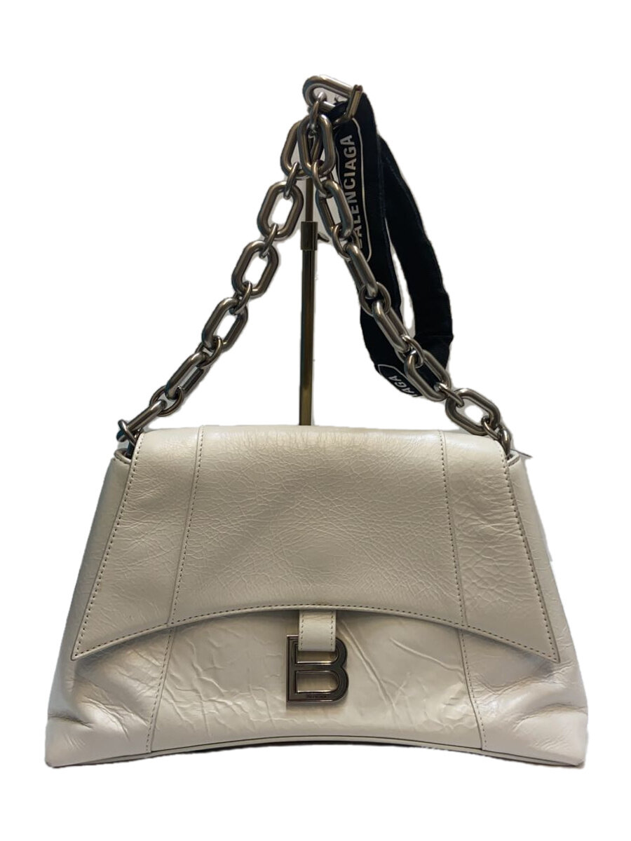 【中古】BALENCIAGA◆DOWNTOWN SMALL CHAIN SHOULDER BAG/ショルダーバッグ/なめし革/689058//【御徒面子】