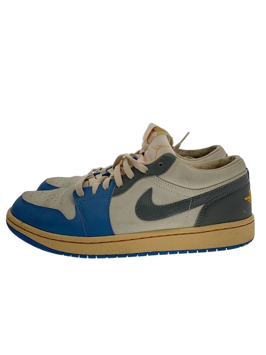 【中古】NIKE◆AIR JORDAN 1 LOW SE_大気圏 ジョーダン 1 置き目 シーズナルエディション/27.5糎/BLU【シューズ】