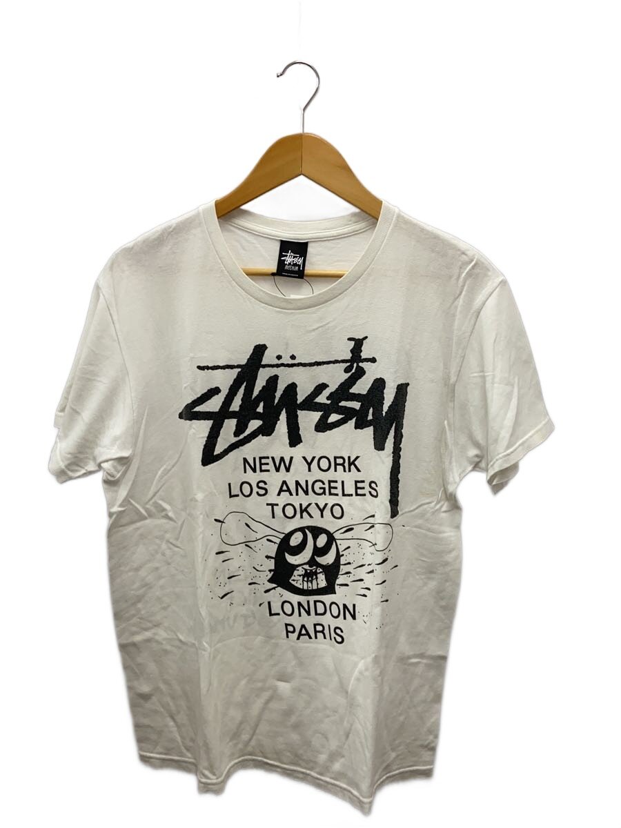 【中古】STUSSY◆Tシャツ/M/コットン/WHT//WORLD TOUR【メンズウェア】｜2ｎｄ STREET 店