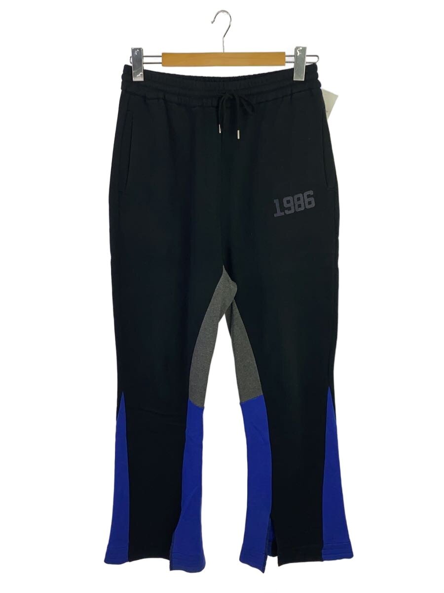 【中古】SYU.HOMME/FEMM◆NUMBER 1986 FLARE SWEAT PANTS/2/綿織物/BLK/YO-B23ss-14//【メンズウェア】