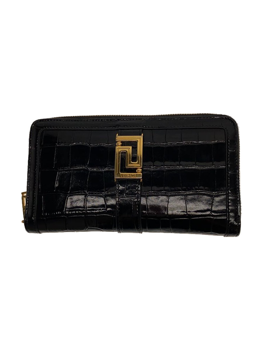 【中古】VERSACE◆2つ折り金入れ/--/BLK/メンズ//【服飾雑貨他】