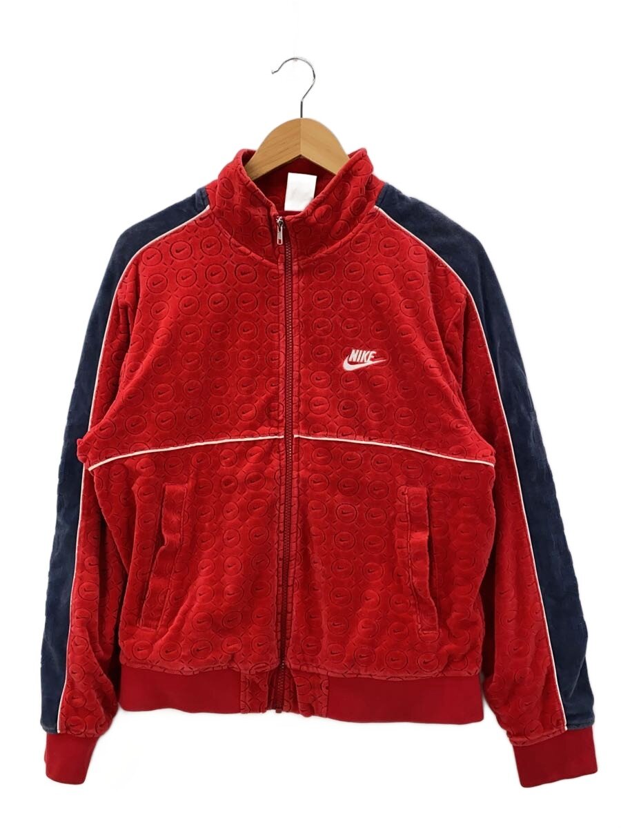 【中古】NIKE◆21SS/VELOUR TRACK JACKET/上衣/S/綿織物/RED/DB0496-687【メンズウェア】
