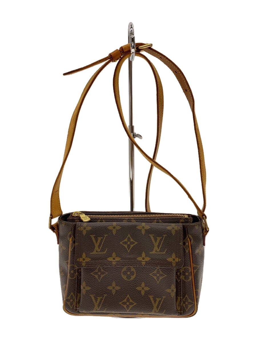 【中古】LOUIS VUITTON◆ヴィバ・シテPM_モノグラム・帆布/PVC/BRW【御徒面子】