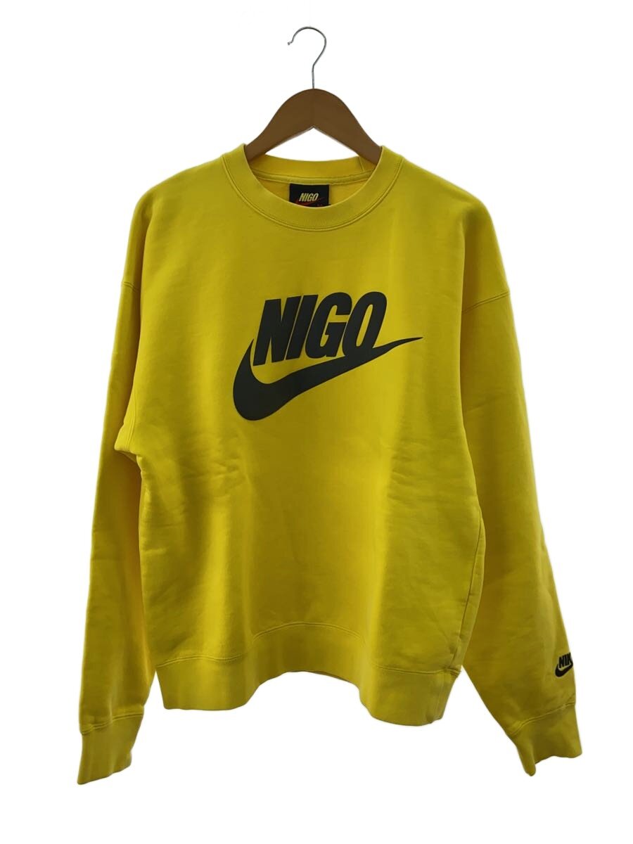 【中古】NIKE◆×NIGO/NRG Crew Fleece/流汗/M/綿織物/YLW【メンズウェア】
