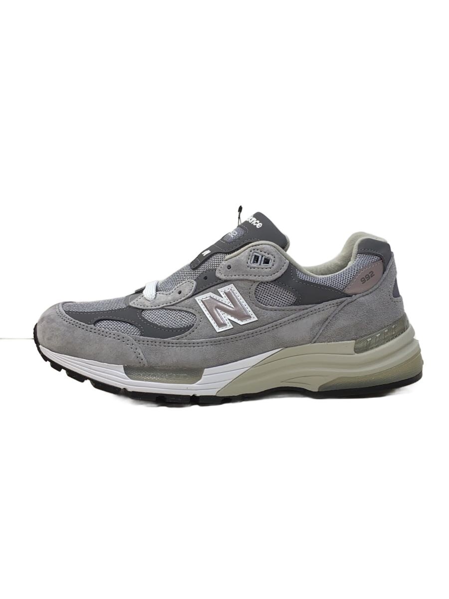 【中古】NEW BALANCE◆M992/薄墨色/Made インチ USA/28珊/GRY【シューズ】