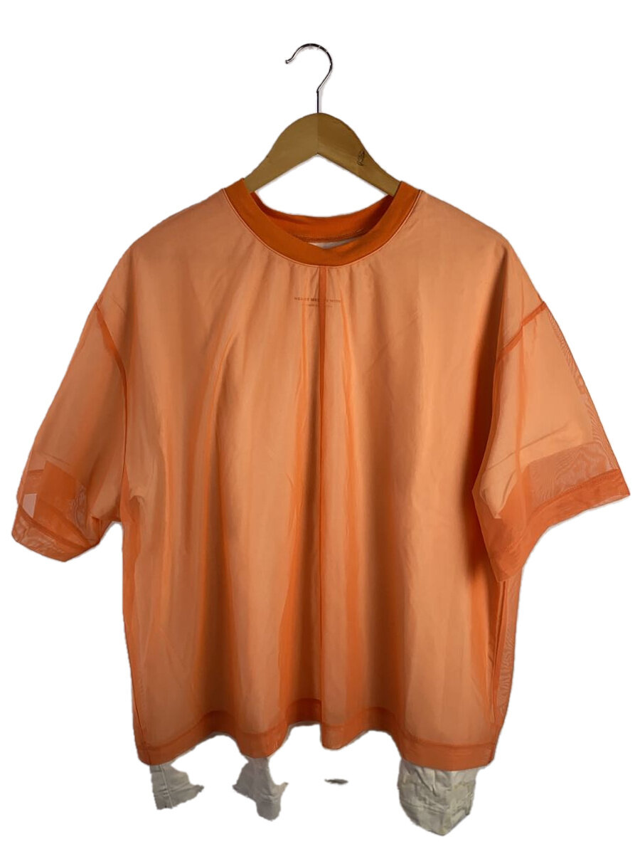 【中古】MAISON SPECIAL◆Layered Tulle Tee/プルオーバー/FREE/綿織物/WHT/無地/21241415805【メンズウェア】