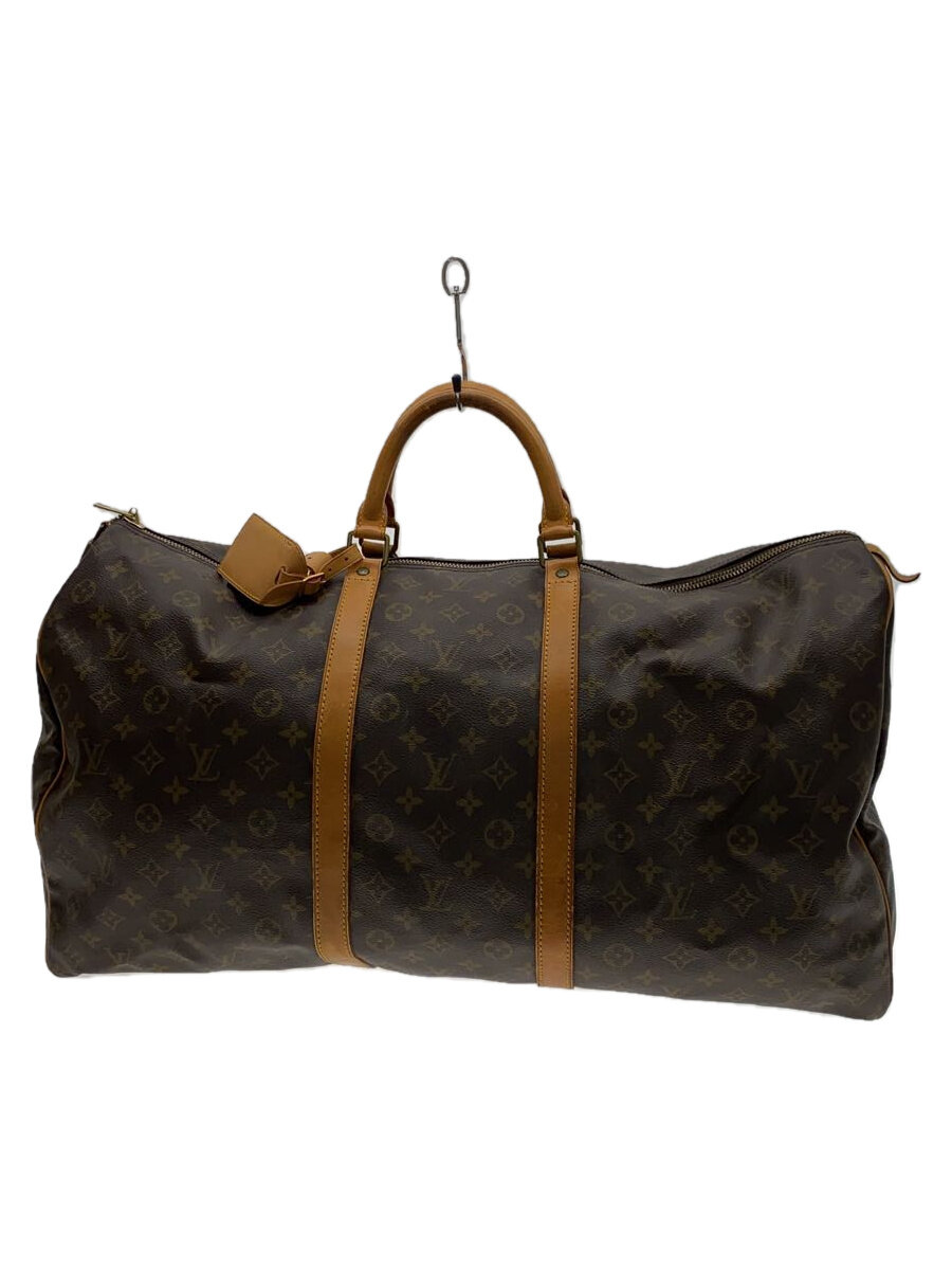【中古】LOUIS VUITTON◆キーポル50_モノグラム・帆布_BRW/PVC/BRW//【御徒面子】