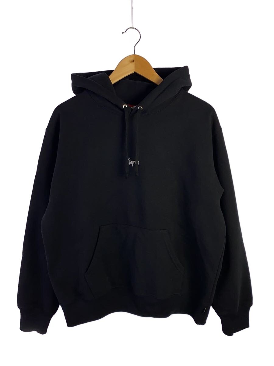 【中古】Supreme◆24AW/Micro Logo Hooded Sweatshirt/パーカー/S/綿織物/BLK【メンズウェア】