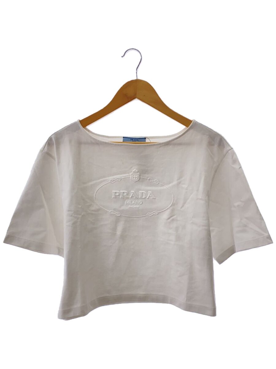 【中古】PRADA◆プルオーバー/XS/綿織物/WHT/APD1 2023 3878【レディースお召しもの】