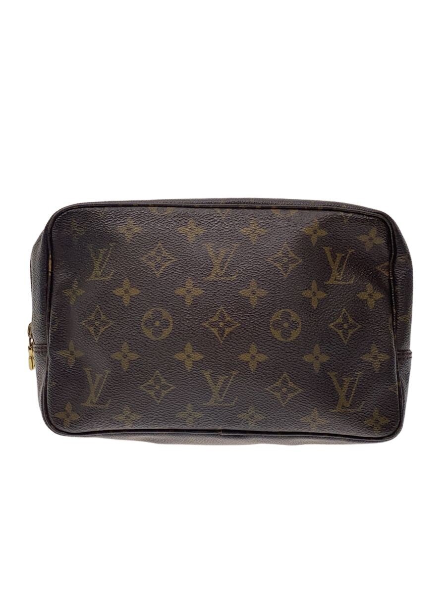 【中古】LOUIS VUITTON◆トゥルース・トワレット23_モノグラム・帆布/PVC/BRW【御徒面子】
