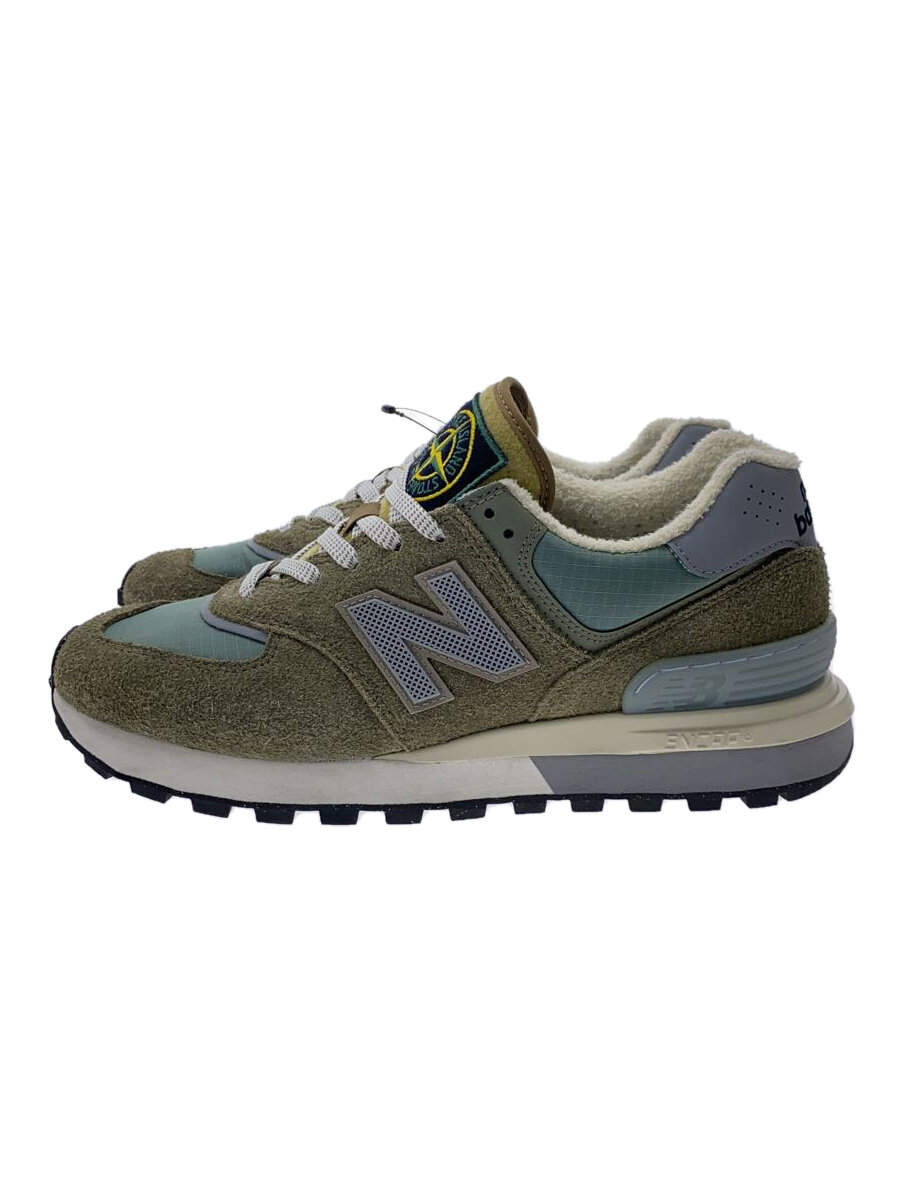 【中古】NEW BALANCE◆ローカットスニーカー/27糎/KHK/スウェード/U574LGST【シューズ】