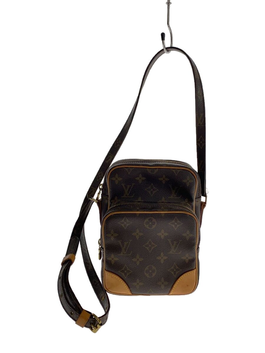 【中古】LOUIS VUITTON◆アマゾン_モノグラム・帆布_BRW/PVC/BRW【御徒面子】