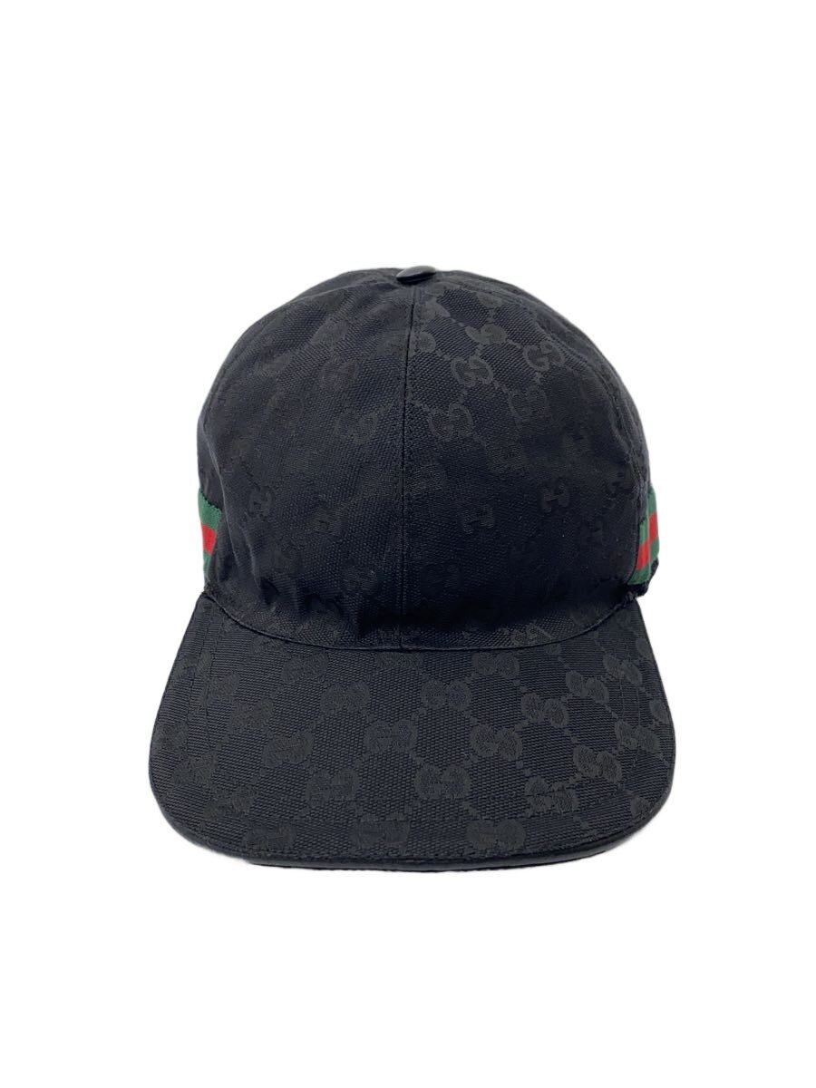 【中古】GUCCI◆旗がしら/M/ポリエステル/黒いこと/無地/メンズ/200035・601491/グッチ//【服飾雑貨他】