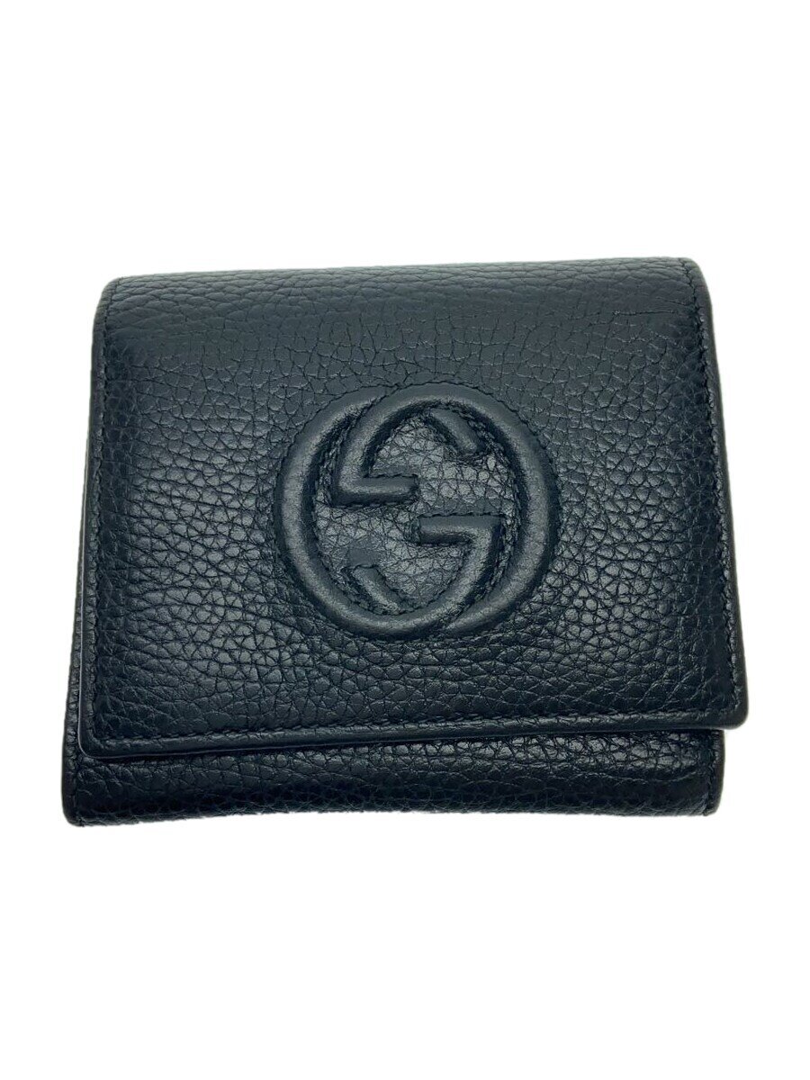 【中古】GUCCI◆財布/レザー/BLK/無地/レディース/598207//【服飾雑貨他】｜2ｎｄ STREET 店