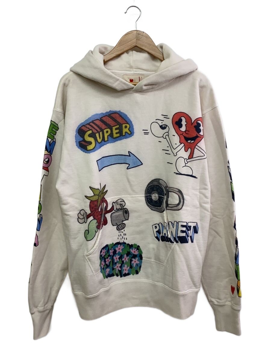 【中古】SAINT MICHAEL◆Emotionally Unavailable/パーカー/L/コットン/WHT/無地【メンズウェア】｜2ｎｄ STREET 店