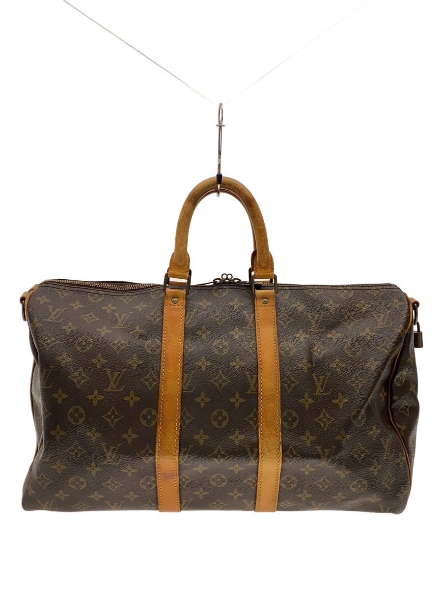 【中古】LOUIS VUITTON◆キーポル45_モノグラム・帆布/PVC/BRW【御徒面子】