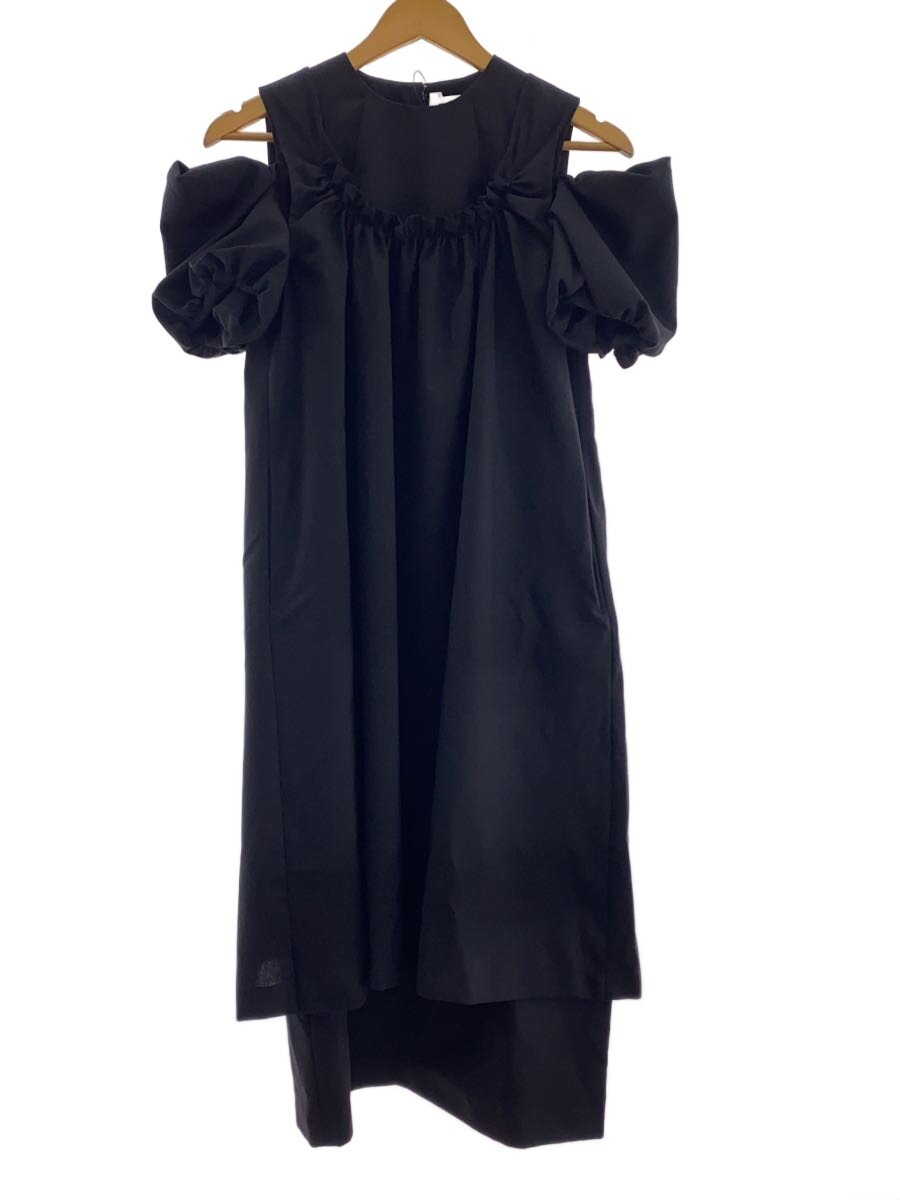 【中古】noir kei ninomiya◆25SS/ウールトロドレス/半袖衣装/XS/羊毛/BLK/3O-O007【レディースお召しもの】