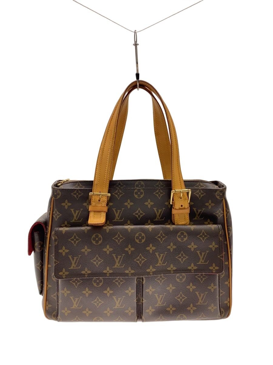 【中古】LOUIS VUITTON◆ミュルティプリ・シテ_モノグラム・帆布/PVC/BRW//【御徒面子】