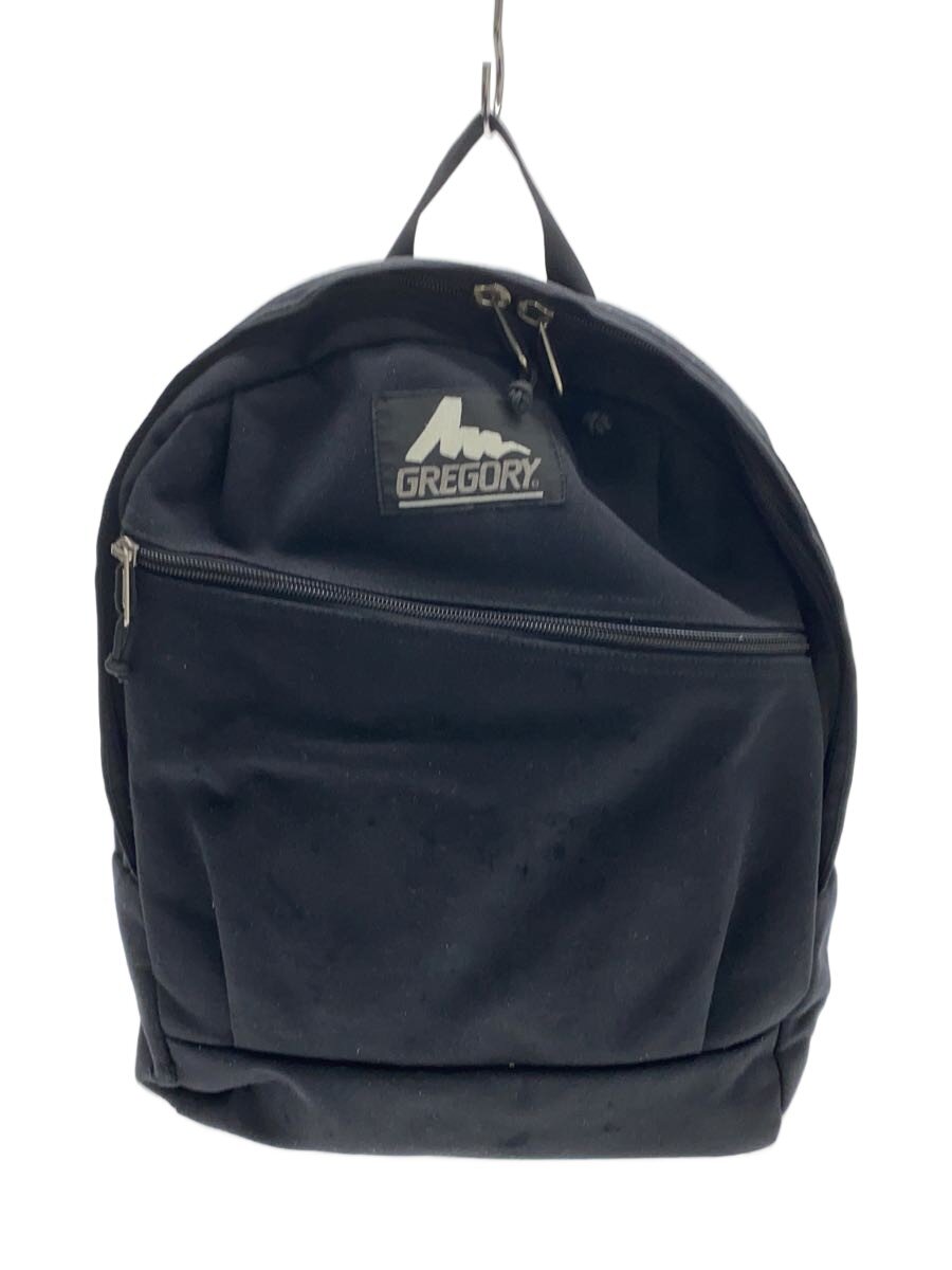 【中古】GREGORY◆背嚢/帆布/BLK/無地【御徒面子】