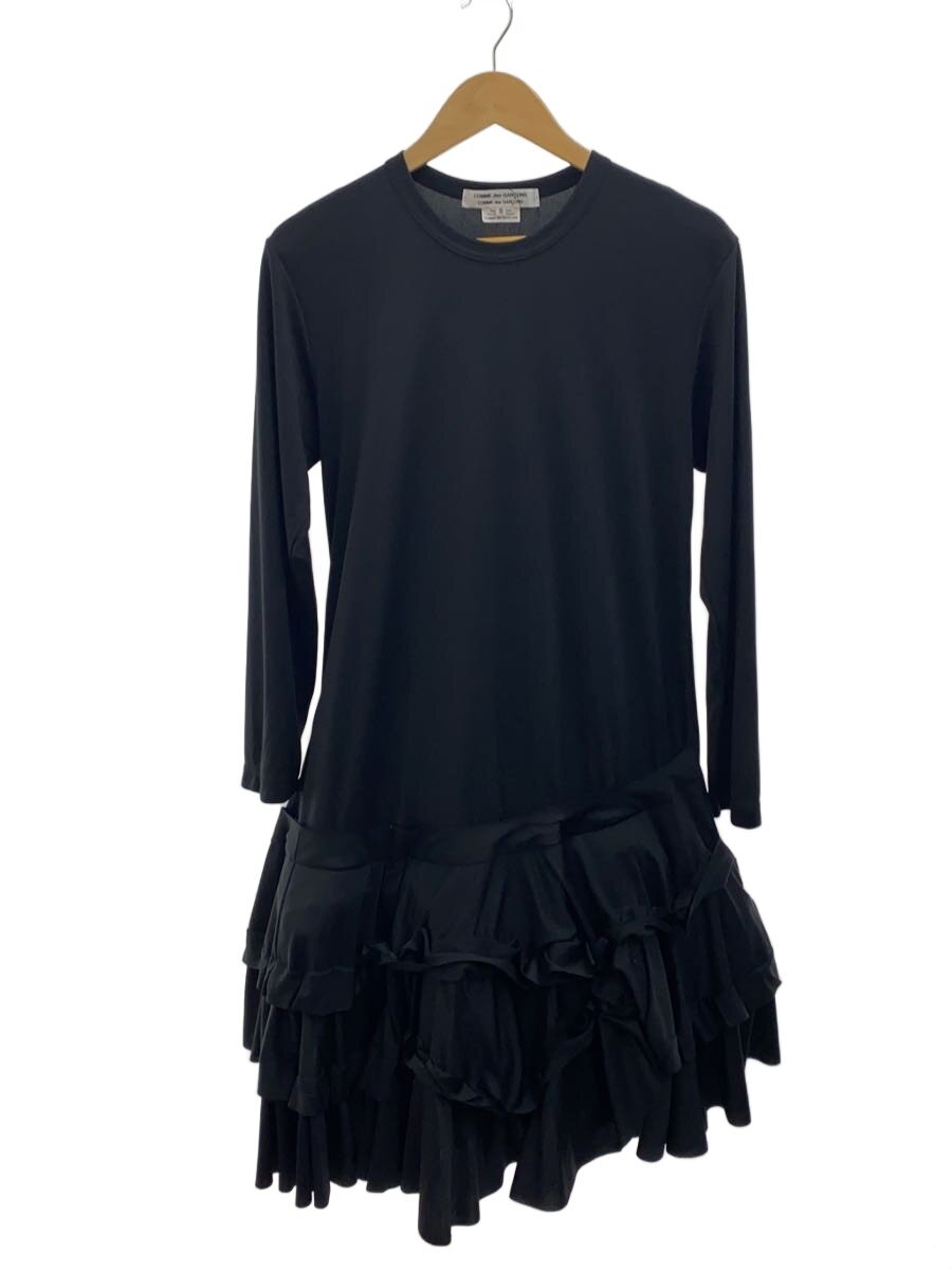 【中古】COMME des GARCONS COMME des GARCONS◆長袖ワンピース/S/ポリエステル/BLK/無地/RO-T010/25ss/midi Dress【レディースウェア】｜2ｎｄ STREET 店